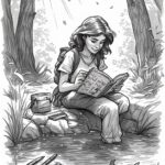 THE FOREST -from a coloring book for and about the outdoors- Produced by Penn Marie (65)